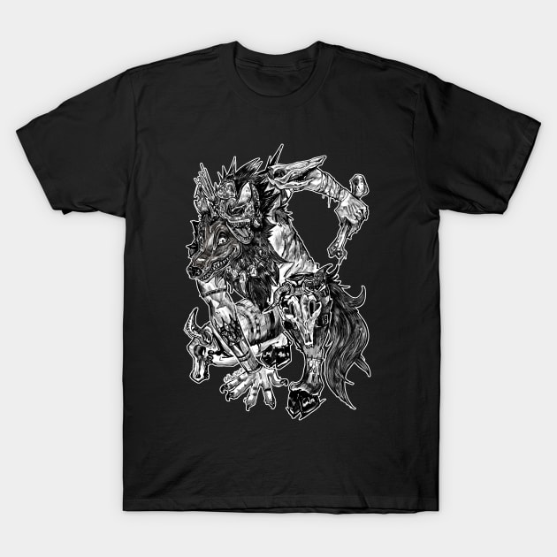 Animal bone world war II -Left T-Shirt by Shawnafly